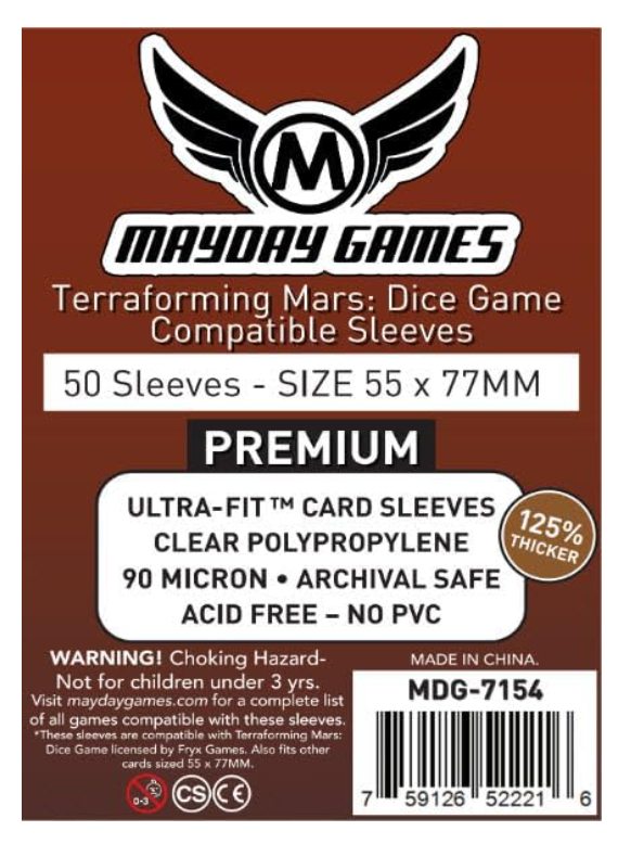 Mayday Games Premium Sleeve: Terraforming Mars Dice Game